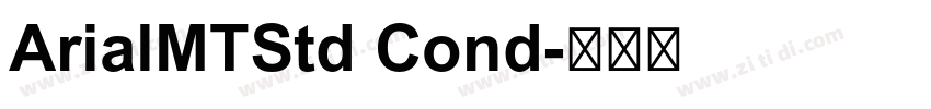ArialMTStd Cond字体转换